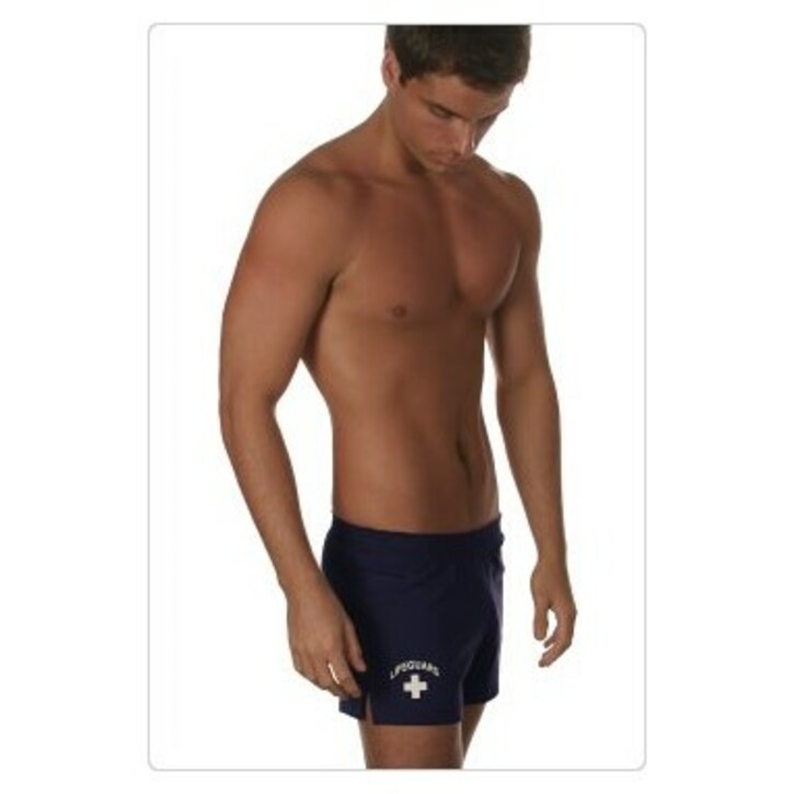 Мужские шорты спортивные темно-синие Andrew Christian Lifeguard Shorts 4571 47617