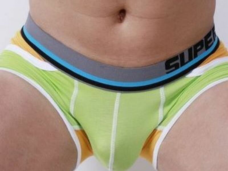 Мужские трусы хипсы салатовые Superbody Modal Green Hip Boxer 47675