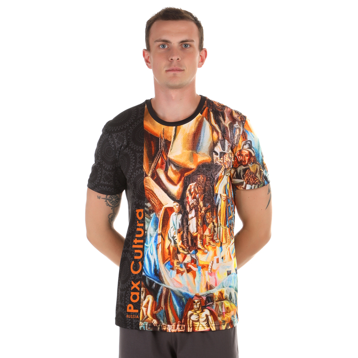 Мужская футболка с разноцветным принтом Sesmik by Vlad Sedov VS002/VS0056 48819