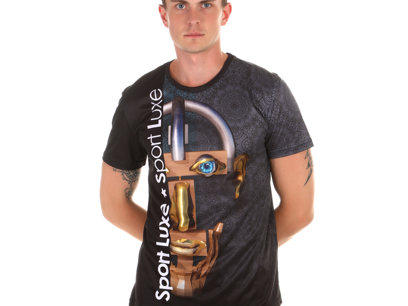 Мужская футболка темно-серая с принтом Sesmik by Vlad Sedov VS001/VS0034 48818