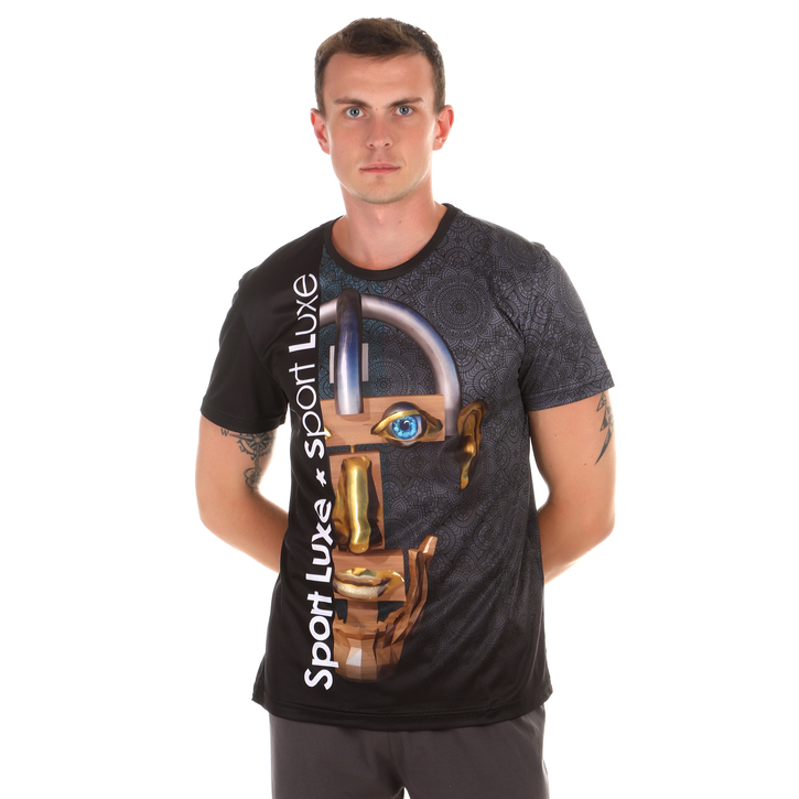 Мужская футболка темно-серая с принтом Sesmik by Vlad Sedov VS001/VS0034 48818