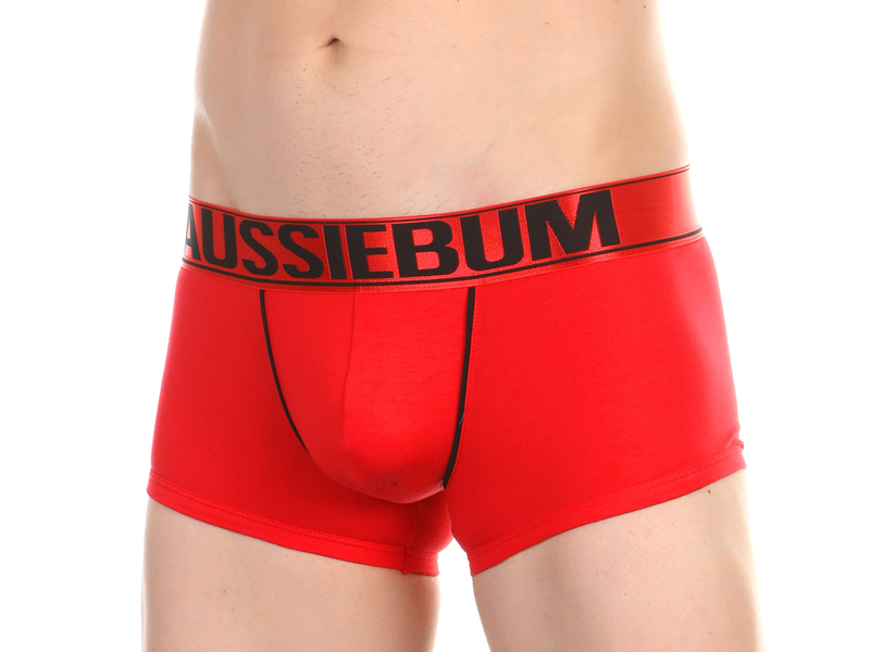 Мужские трусы боксеры красные AUSSIEBUM 49037