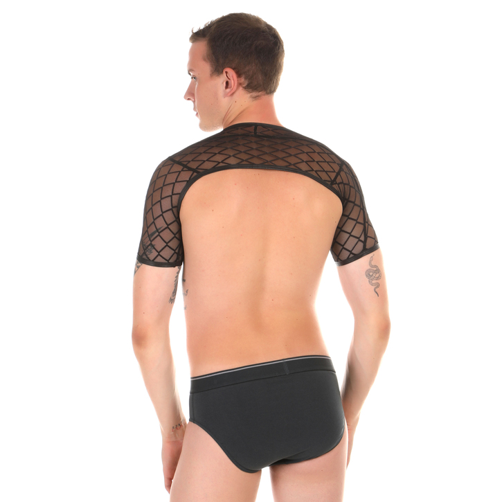 пиджак болеро. болеро мужчина. Bolero jacket. мужская одежда с открытой грудью. болеро с рукавами.