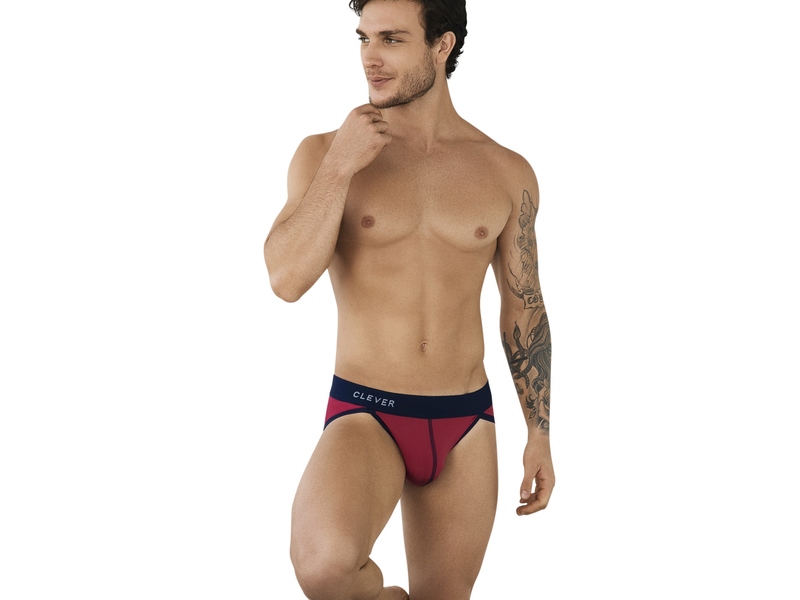 Мужские трусы слипы бордовые Clever SIMPLE BRIEF 094619 49463