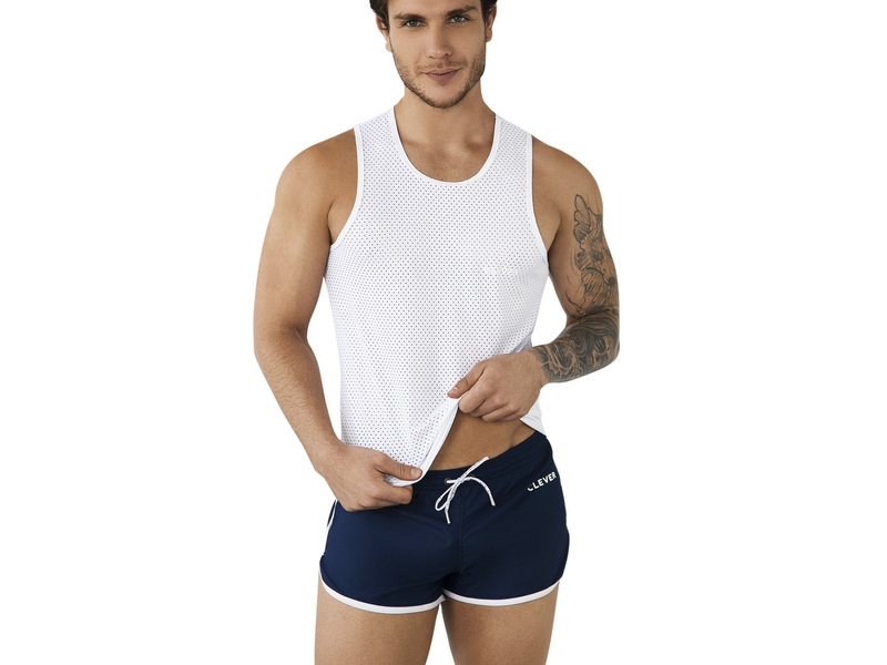 Мужская майка белая сетчатая Clever JOY TANK-TOP 096501 49485