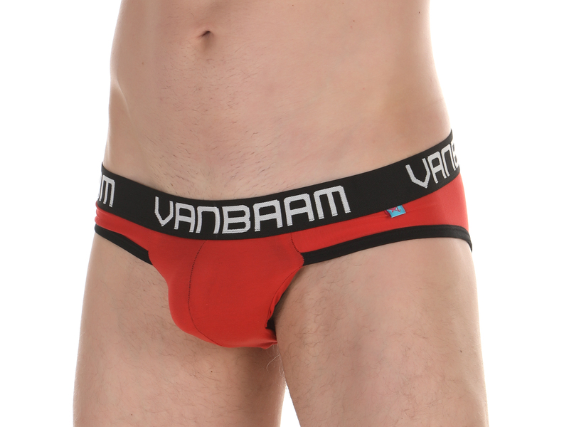 Мужские трусы слипы красные Van Baam 49757