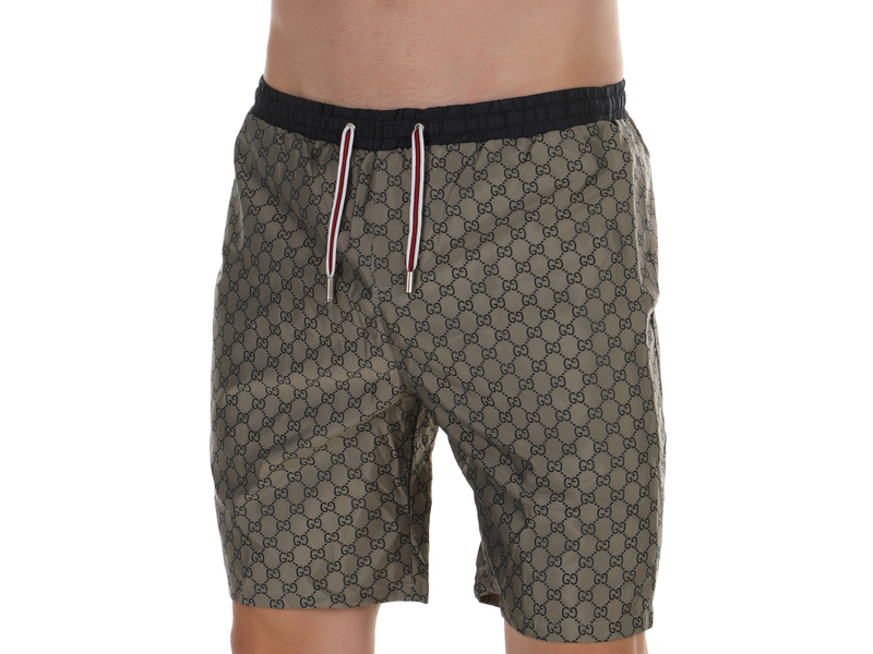 Мужские шорты темно-серые с принтом Gucci 49765