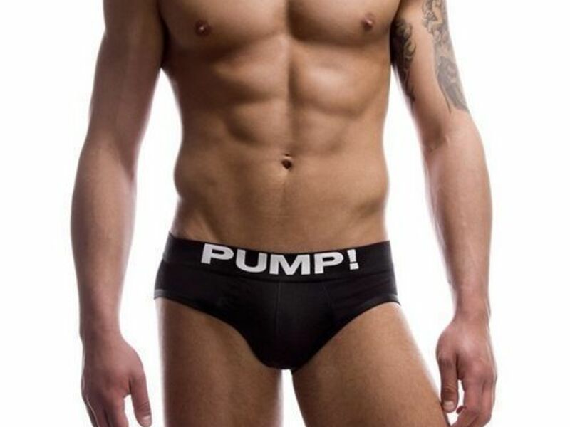 Мужские трусы брифы черные Pump! PU014 45106