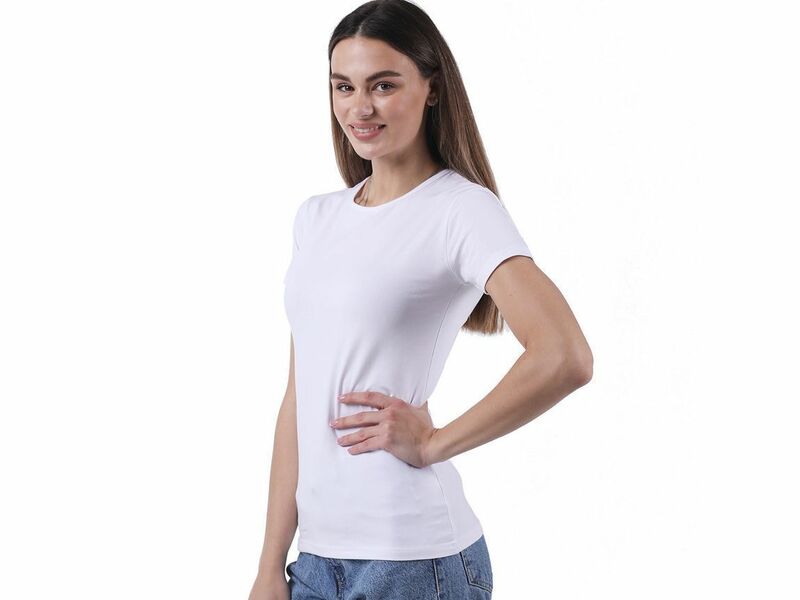 Женская футболка белая Sergio Dallini SDT651-1 50007