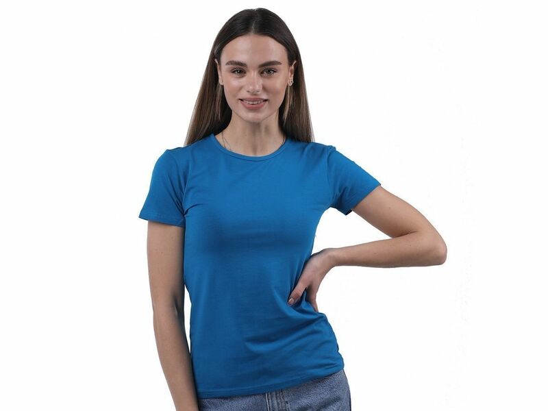 Женская футболка синяя Sergio Dallini SDT651-4 50009
