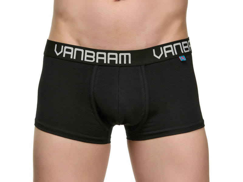 Мужские трусы хипсы черные Van Baam 50057