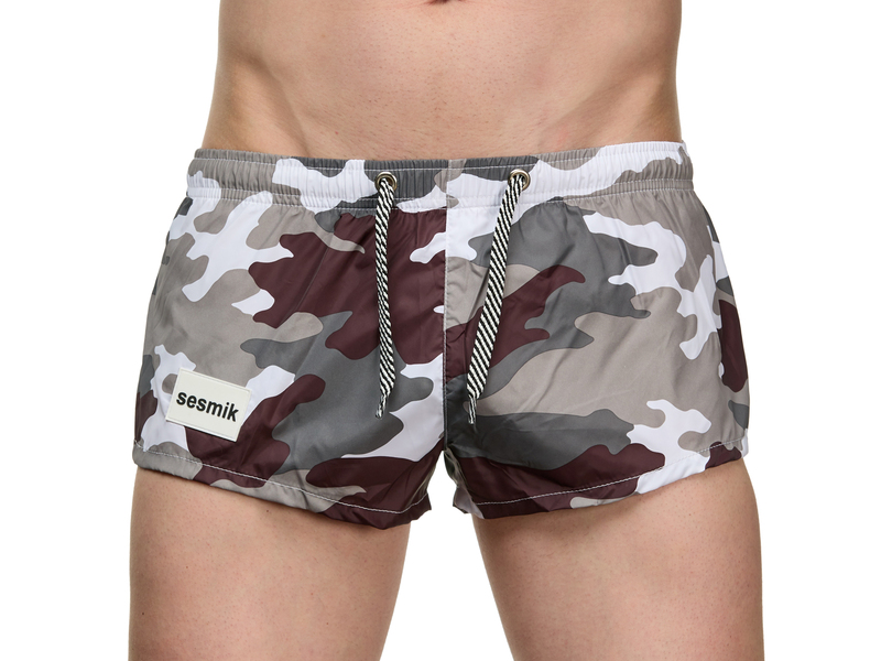 Мужские шорты с камуфляжным принтом Sesmik ALEX MILITARY GRAY 49632