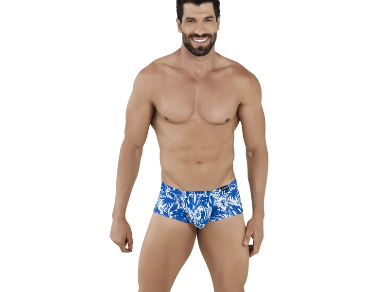 Мужские трусы хипсы синие с рисунком Clever GLARIS LATIN BOXER 104407 50117