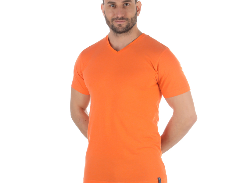 Мужская футболка оранжевая Tom Tailor 70974/5624 411 50428