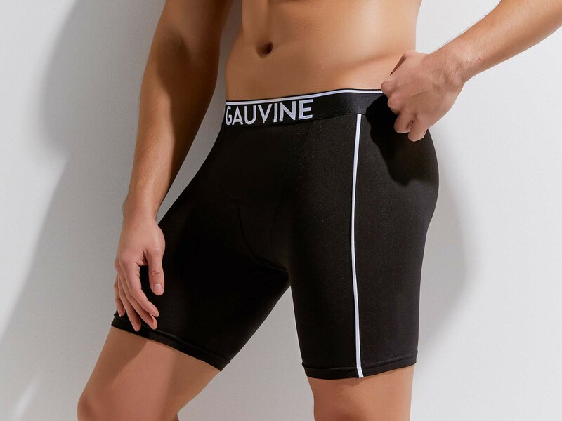 Мужские трусы боксеры черные GAUVINE 3014 50457