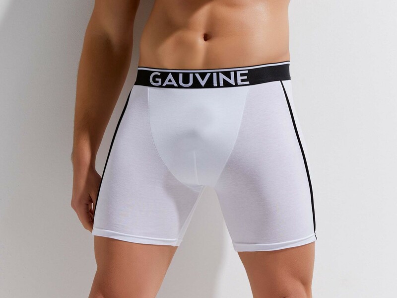 Мужские трусы боксеры белые GAUVINE 3014 50458