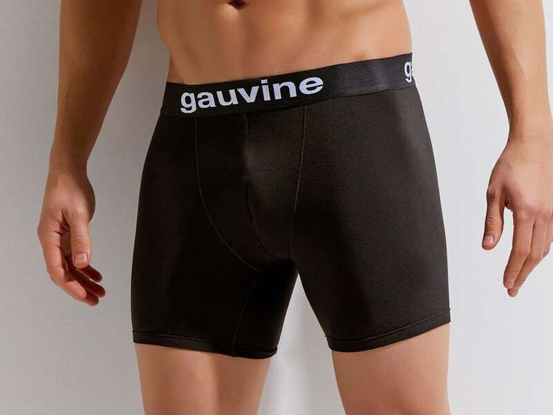 Мужские трусы боксеры черные GAUVINE 3020 50462