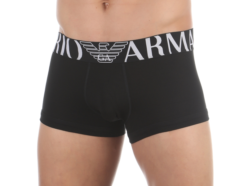 Мужские трусы боксеры черные Emporio Armani 111389_CC716 00020 50471