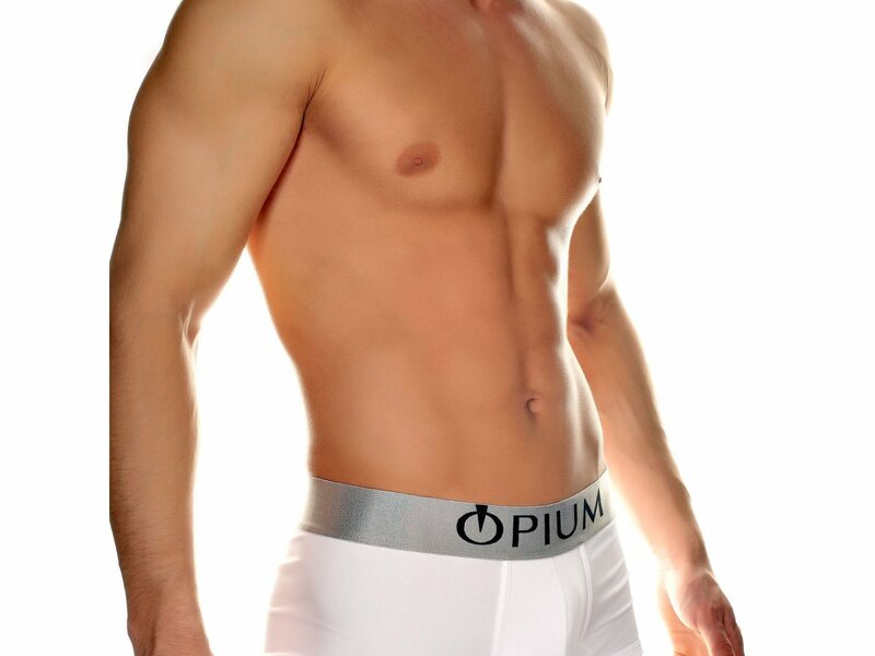 Мужские трусы боксеры белые Opium Steel Boxer R06 50565