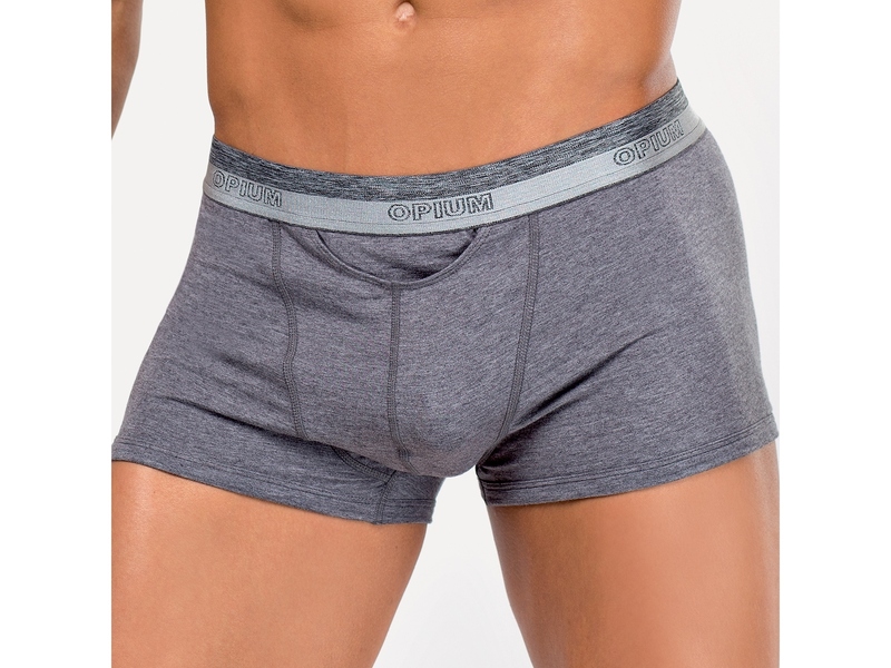 Мужские трусы боксеры темно-серый меланж Opium Boxer R107 50580