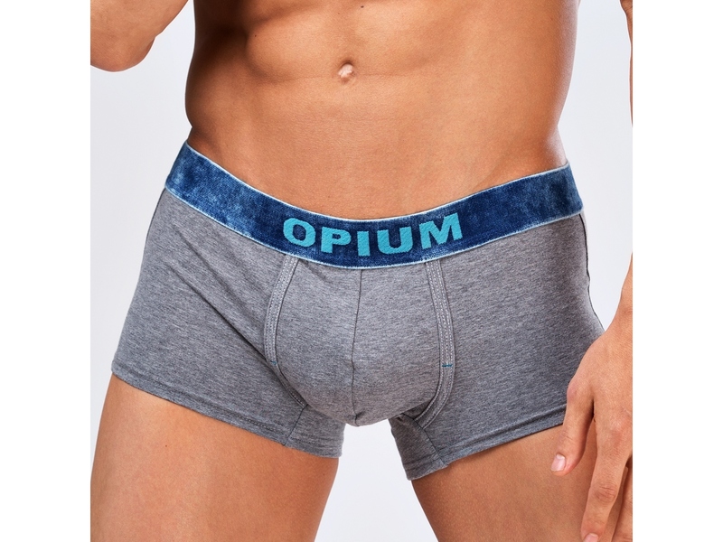 Мужские трусы боксеры серые меланж Opium Boxer R109 50585
