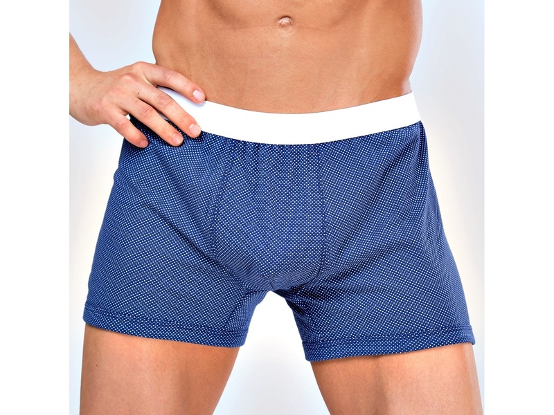 Мужские трусы боксеры синие Opium Brief R113 50589