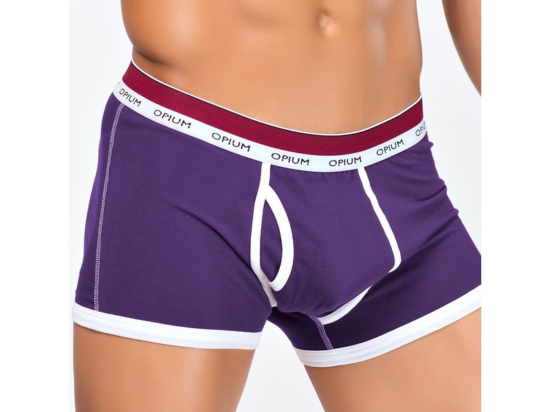 Мужские трусы боксеры фиолетовые Opium Brief R114 50592