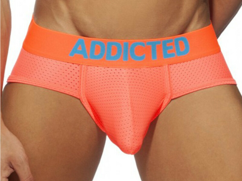 Мужские трусы брифы оранжевые Addicted 2077-21 50645