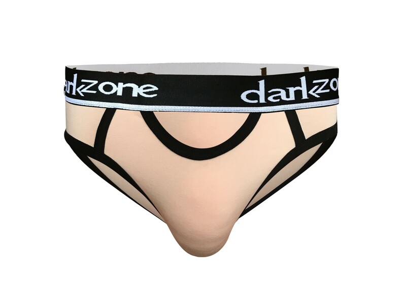 Мужские трусы брифы с вырезом розовые DARKZONE DZN6258 50681