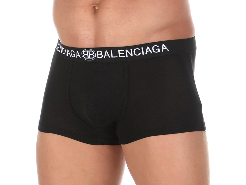 Мужские трусы боксеры черные BALENCIAGA 50825