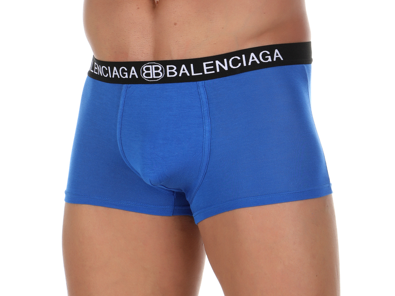 Мужские трусы боксеры синие BALENCIAGA 50828