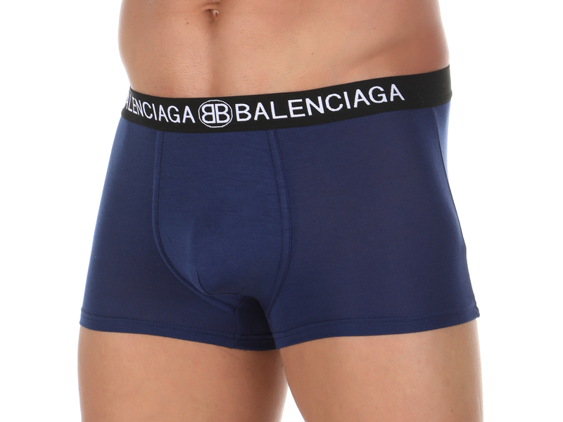 Мужские трусы боксеры темно-синие BALENCIAGA 50829