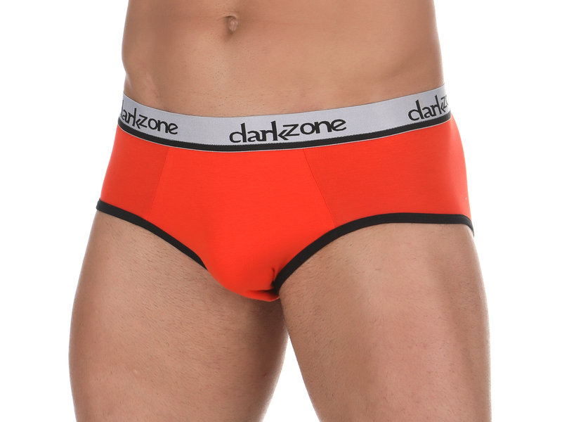 Мужские трусы брифы оранжевые DARKZONE DZN6118 50867
