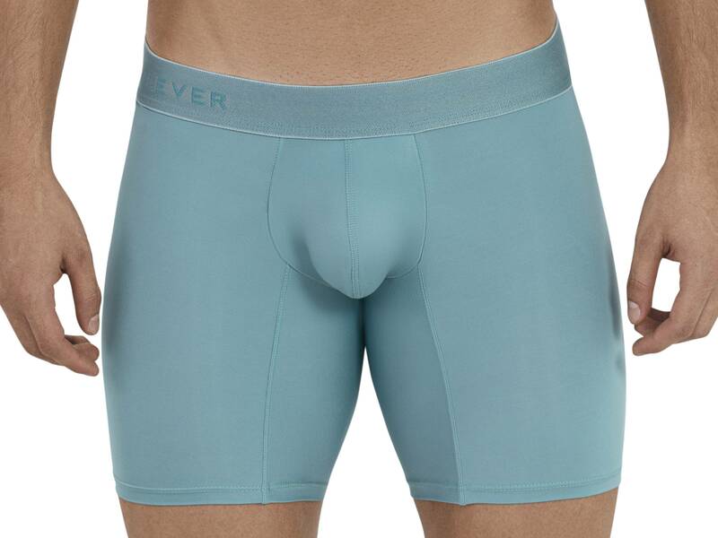 Мужские трусы боксеры удлиненные бирюзовые Clever VITAL LONG BOXER 112510 50876