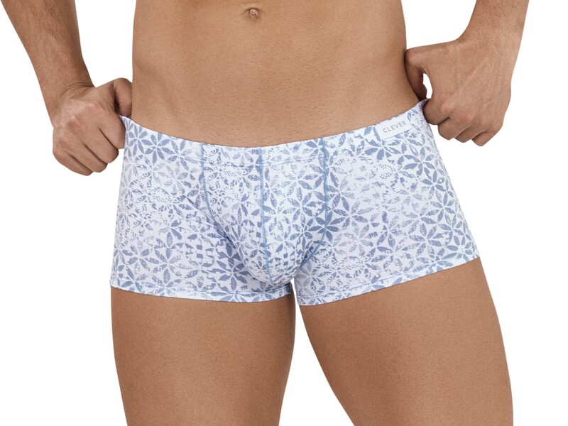 Мужские трусы хипсы белые с принтом Clever GLORIOUS LATIN BOXER 113901 50886