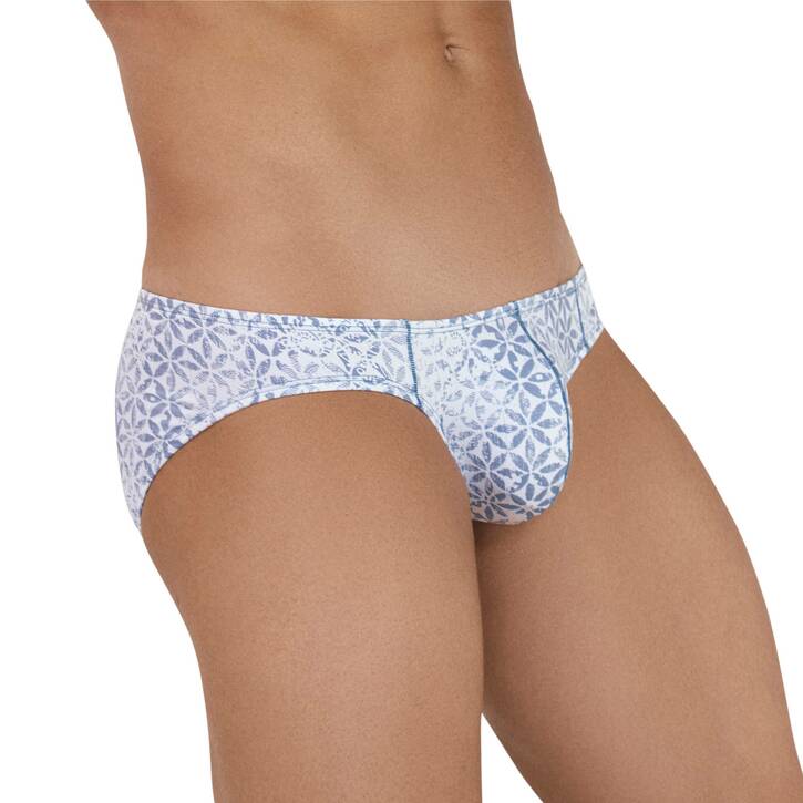 Мужские трусы слипы белые с принтом Clever GLORIOUS BRIEF 114001 50893