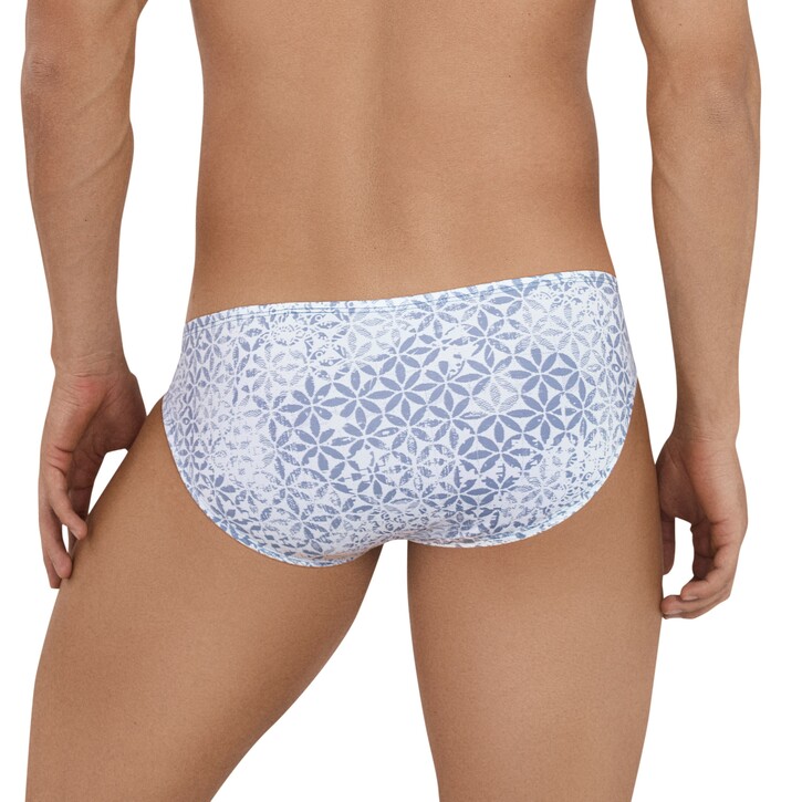 Мужские трусы слипы белые с принтом Clever GLORIOUS BRIEF 114001 50893