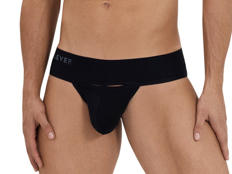 Мужские трусы стринги черные Clever CELESTIAL THONG 114711 50906