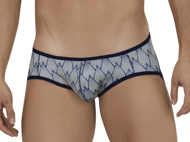 Мужские трусы джоки желтые с темно-синим принтом Clever SUBLIME JOCKSTRAP 114403 50907