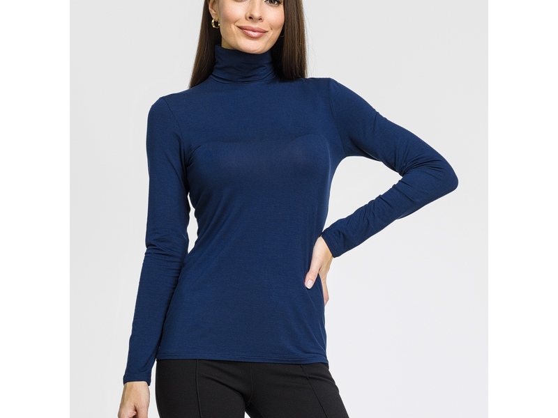 Женская водолазка темно-синяя OROBLU Perfect Line VOBT01644 50962