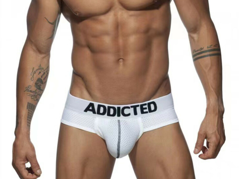 Мужские трусы брифы белые Addicted 2080-1 51235